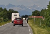 auf Norwegens Straßen unterwegs