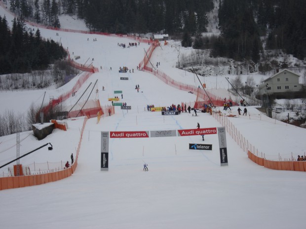 Abfahrtslauf Ski Lift Kvitfjell Hafjell