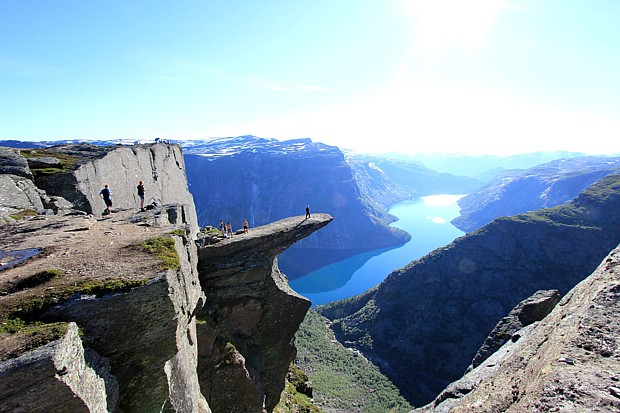 Trolltunga – Copyright Steinar Talmoen wikipedia