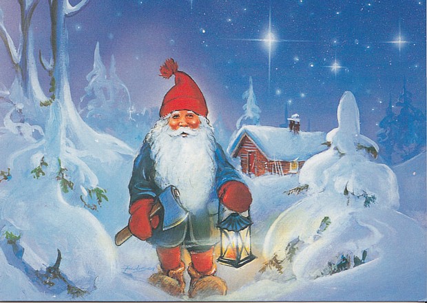 Nisse julekort weihnachten