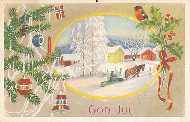 Weihnachten Weihnachtskarte julekort god jul