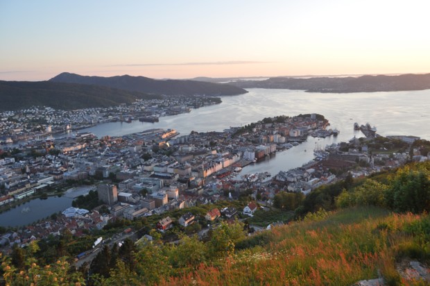 Bergen Floyen 620 Sonnenuntergang