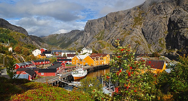 Nusfjord Lofoten Herbst