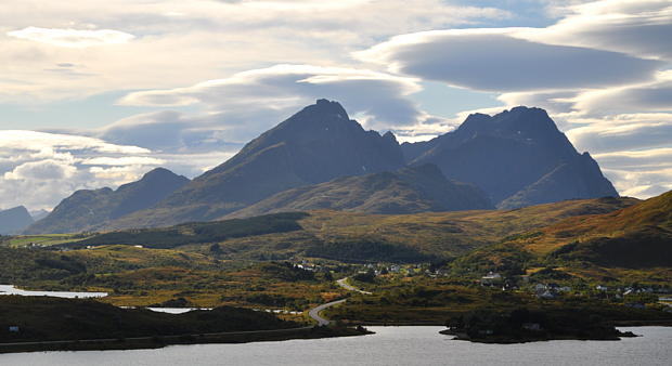 Lofoten Aussicht Berge