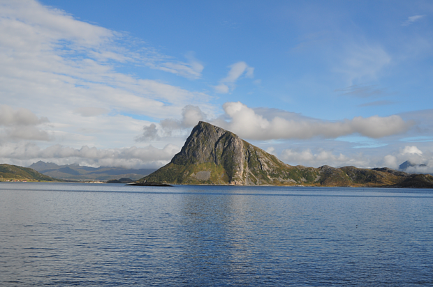 Lofoten Berge Reisen Wasser Himmel