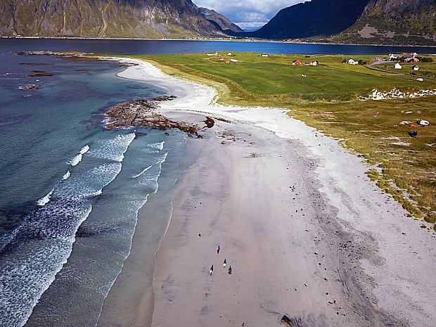 Lofoten Drohnenbild Copyright Reinhard Pantke