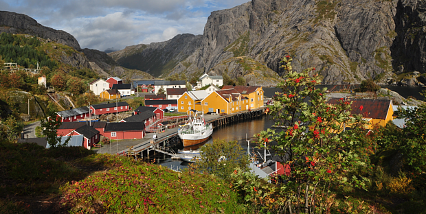 Nusfjord Lofoten Rorbu Holzhaus