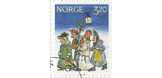 Briefmarke Julebukk 2