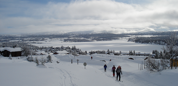 Langlauf Schnee Hytte Huette Winter Ski