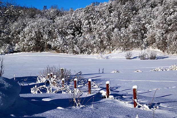 Alta Winter Schnee Zaun 06