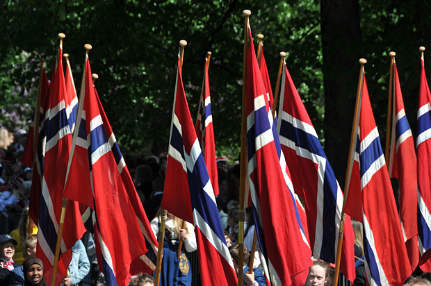 17 Mai Flagge Fahne Norwegen