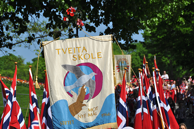 17 Mai Schule Flagge