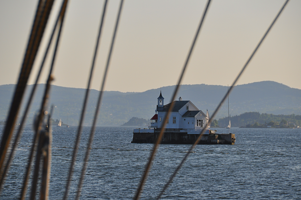 Leuchtturm Oslofjord Segelboot