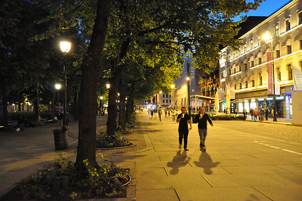 Karl Johans gate Nachtleben Oslo