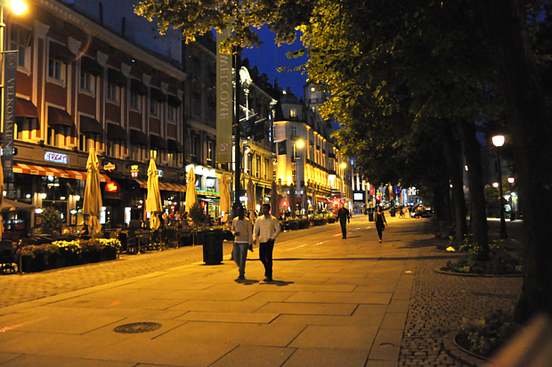 Karl Johans gate Oslo Nachtleben