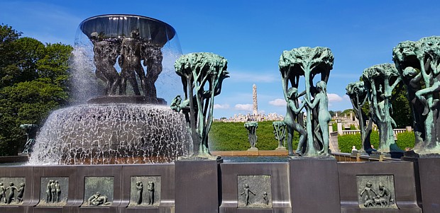 Vigelandspark in Oslo Skulpturen